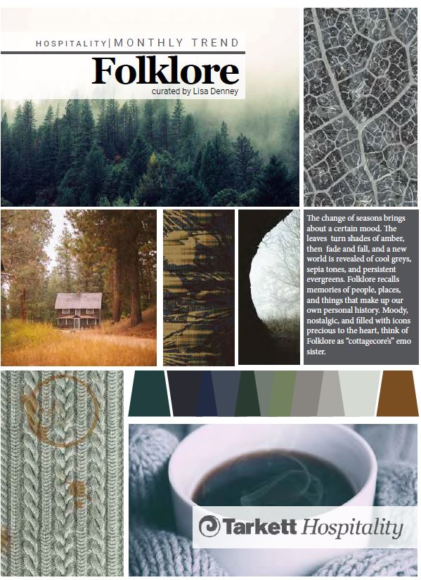 OCTOBER 2021: FOLKLORE  The change of seasons brings about a certain mood. The leaves turn shades, then fade and fall, and a new world is revealed of greys, sepia tones, and evergreens.