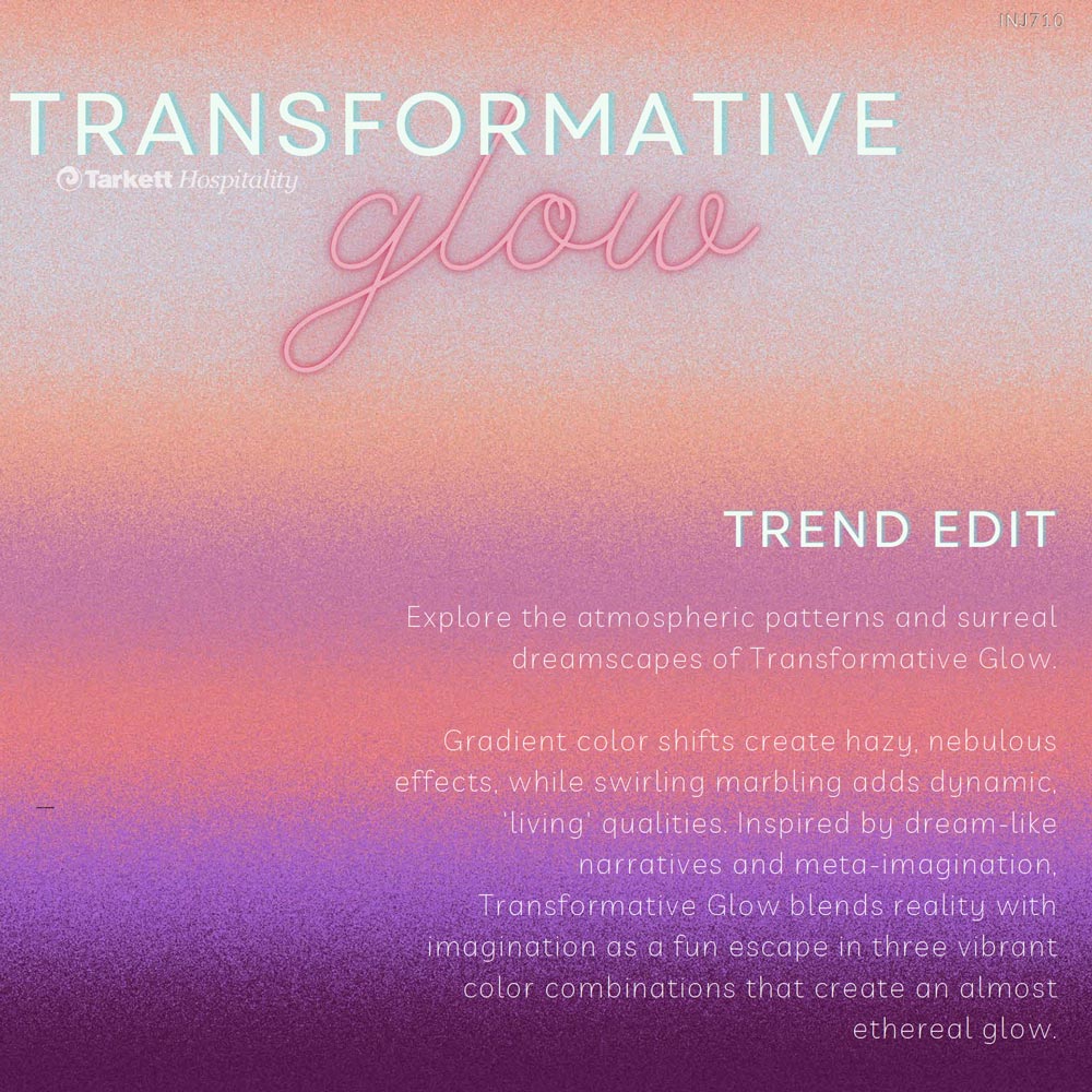 APRIL 2024: Explore the atmospheric patterns and surreal dreamscapes of Transformative Glow.